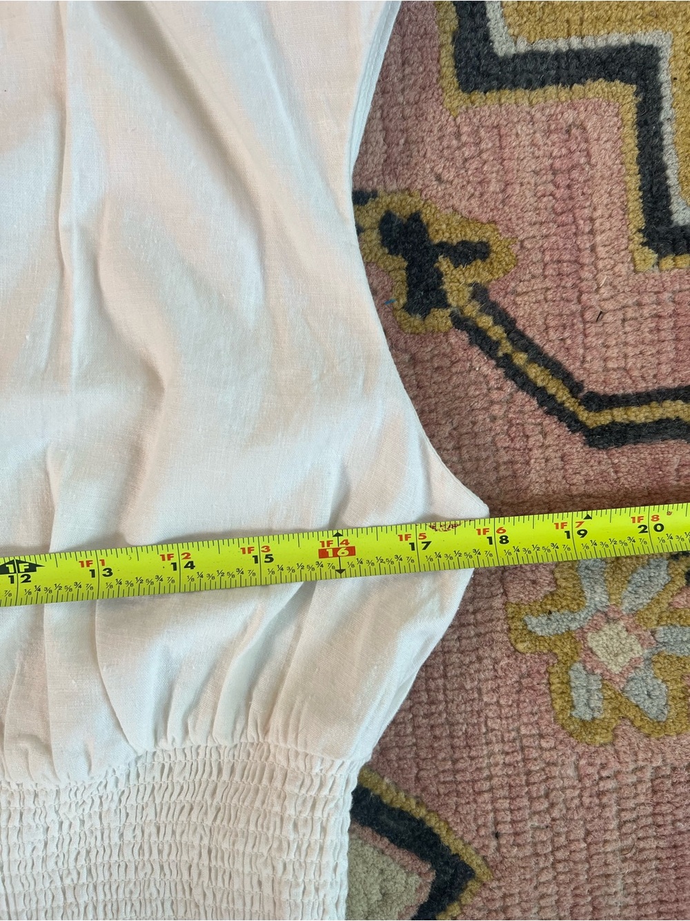 NWOT Anthropologie  Tommie cap-sleeve smocked mini dress in Linen - Picture 8 of 11